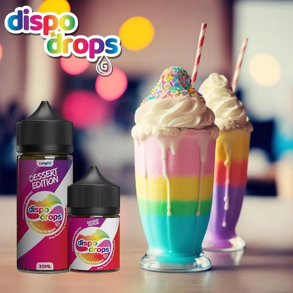 Dispo Drops - Rainbow Frappe 120ml Longfill
