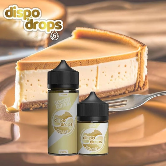Dispo Drops - Creme Brulee Cheesecake 120ml Longfill