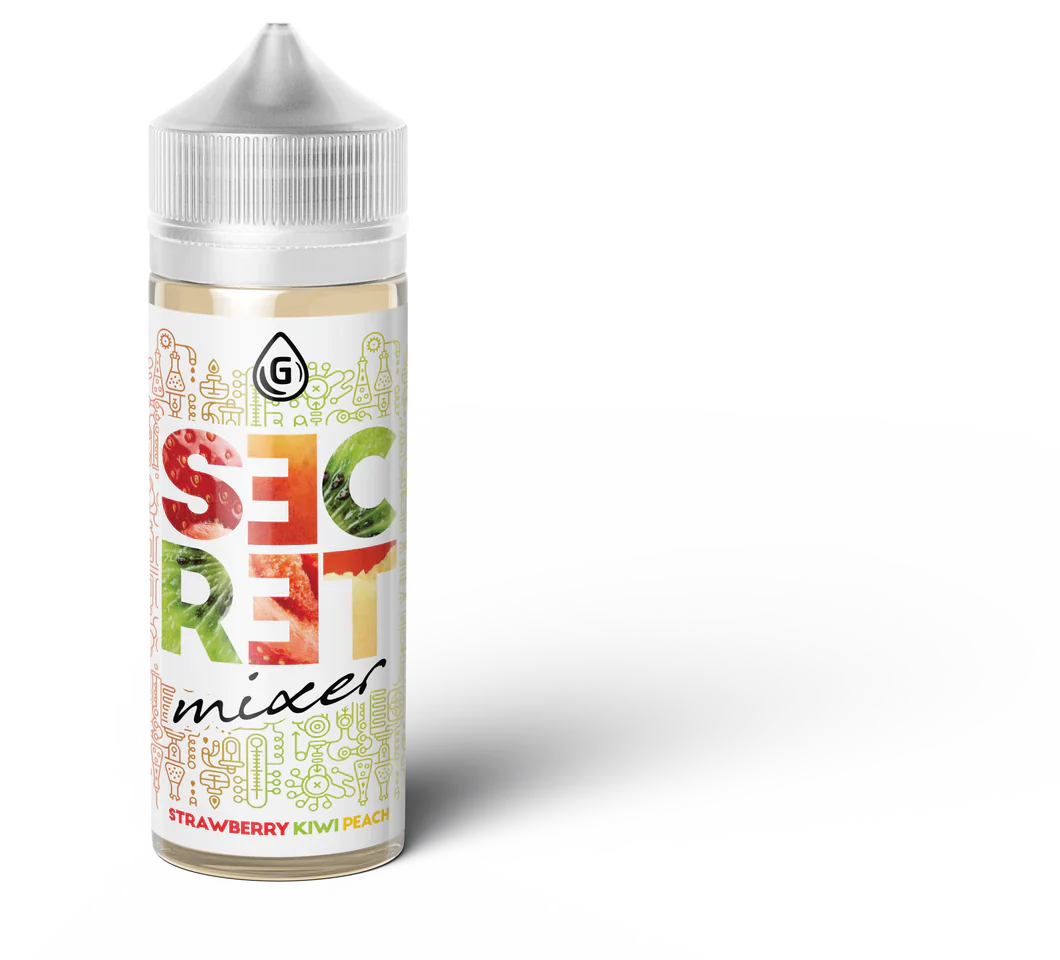 Secret Mixer - Strawberry , Kiwi & Peach 120ml Longfill