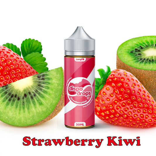 Dispo Drops - Strawberry Kiwi 120ml Longfill