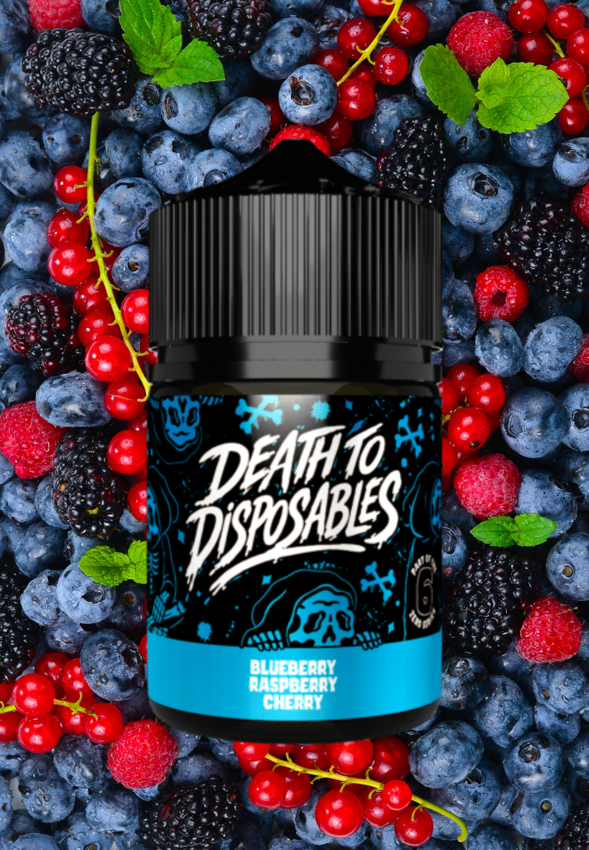 Death To Disposables - Blueberry Raspberry Cherry 60ml