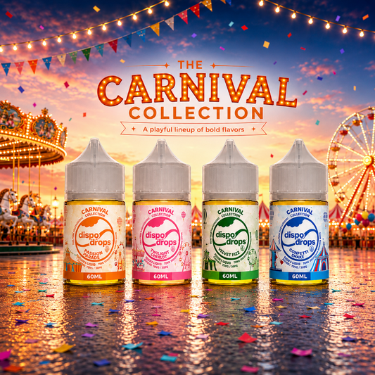 Dispo Drops Carnival Collection Longfill Vape Juice Flavour Shots | 60ml